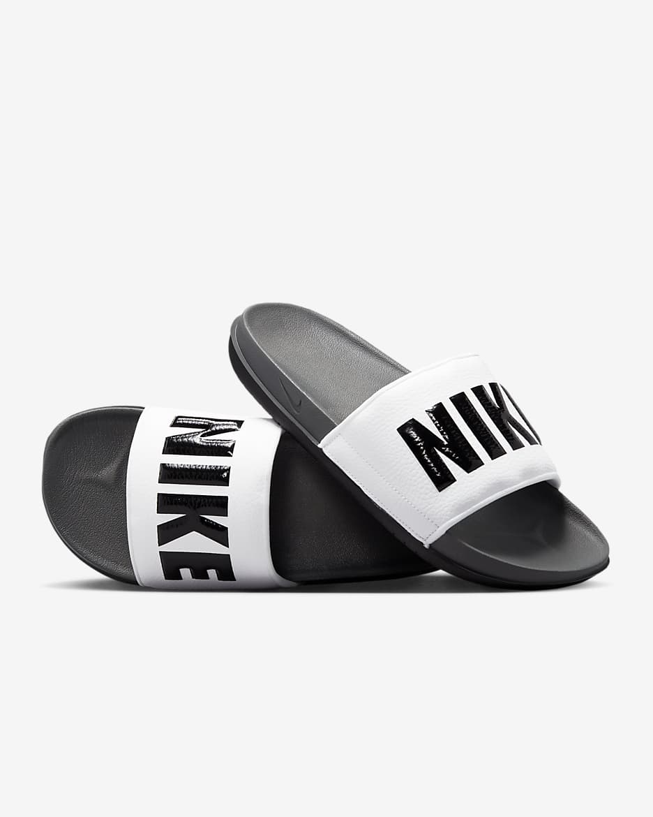 Nike Offcourt 男子拖鞋 - 暗灰/白色/黑