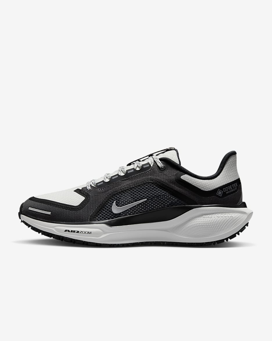 Nike Pegasus 41 GORE-TEX 耐克飞马女子防水公路跑步鞋 - 黑/煤黑/铁灰/山峰白