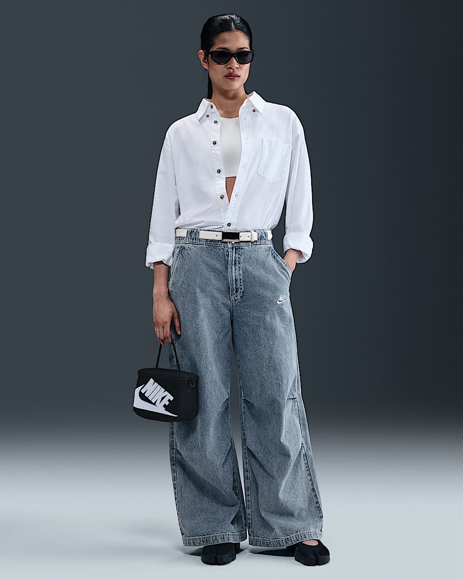 Nike Sportswear 女子牛仔布长裤 - 浅军械蓝