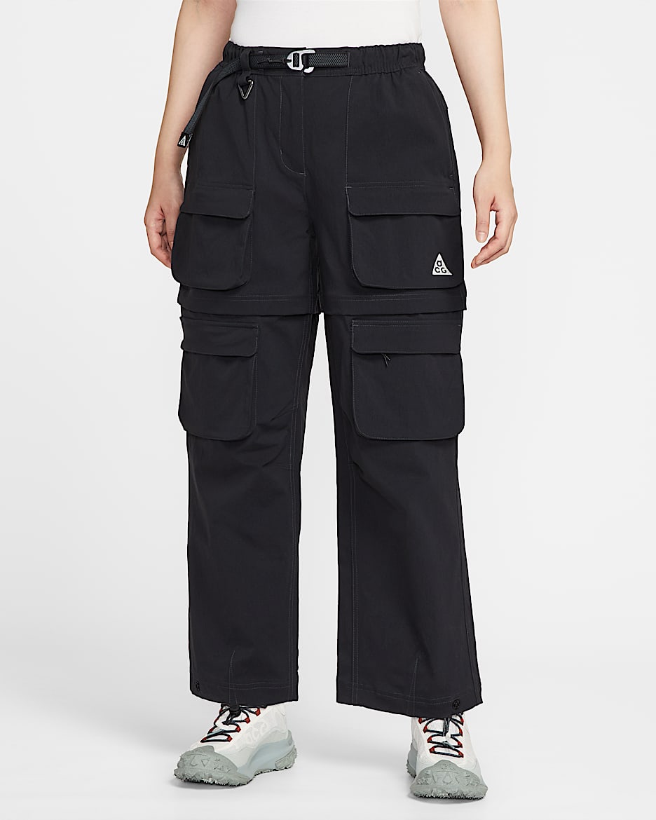 Nike ACG "Smith Summit" 女子拒水可拆式拉链长裤 - 黑/煤黑/冷灰/山峰白