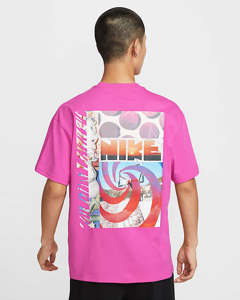 Nike Sportswear 男子T恤 - 活力紫红