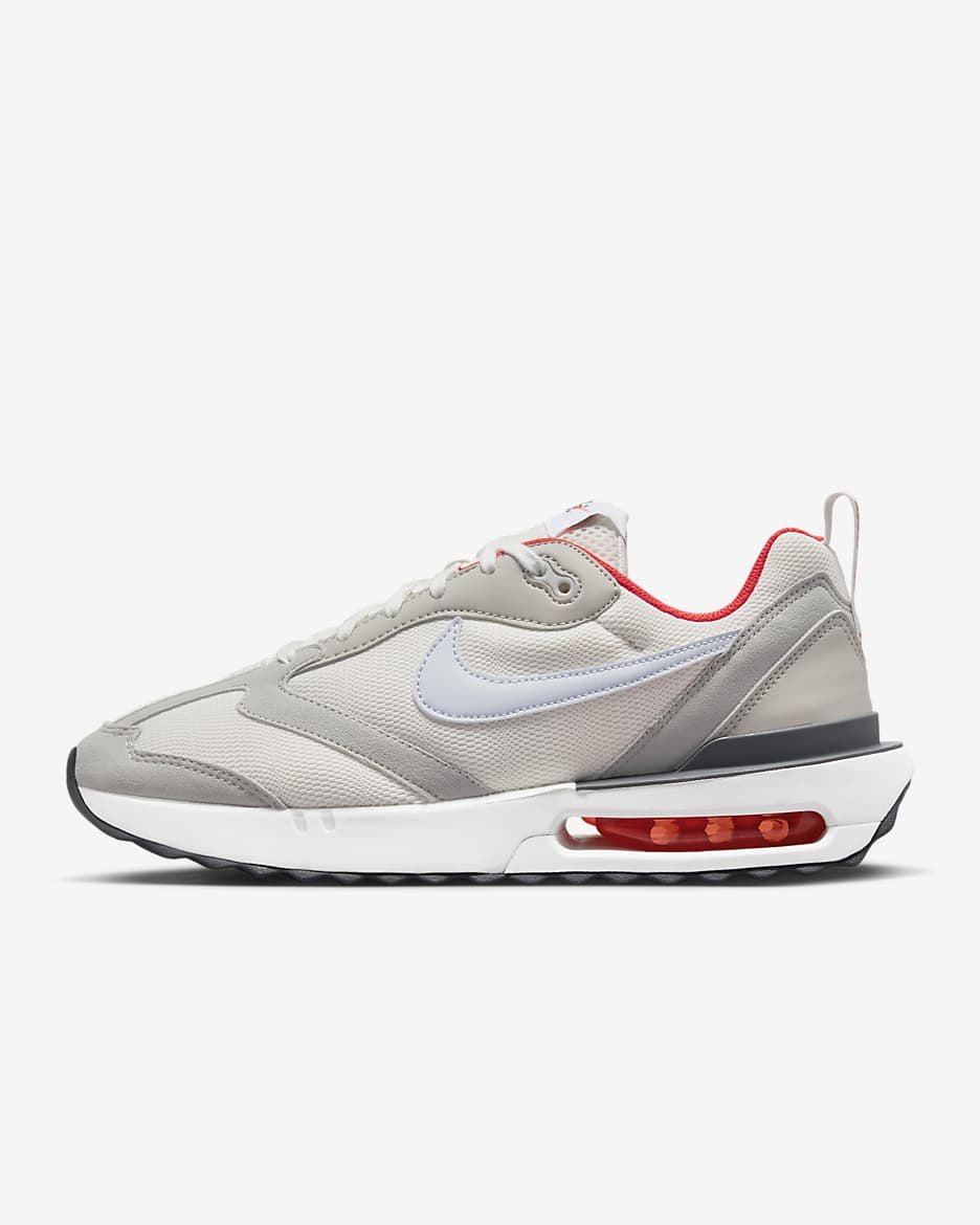 Nike Air Max Dawn 男子运动鞋 - 幻影灰白/浅铁矿石灰/热情红/足球灰