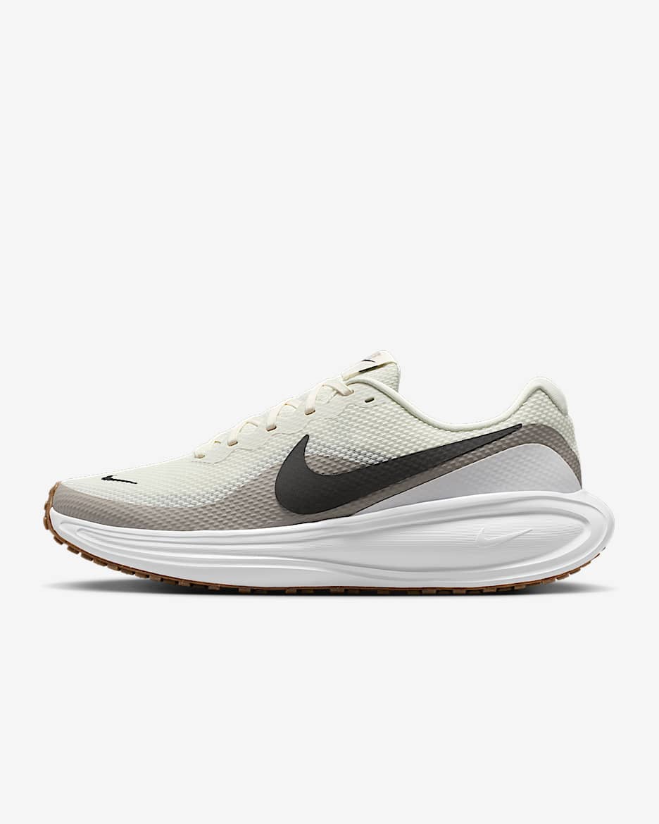 Nike Revolution 8 男子公路跑步鞋 - 幻影灰白/大学灰/橡皮中褐/中灰