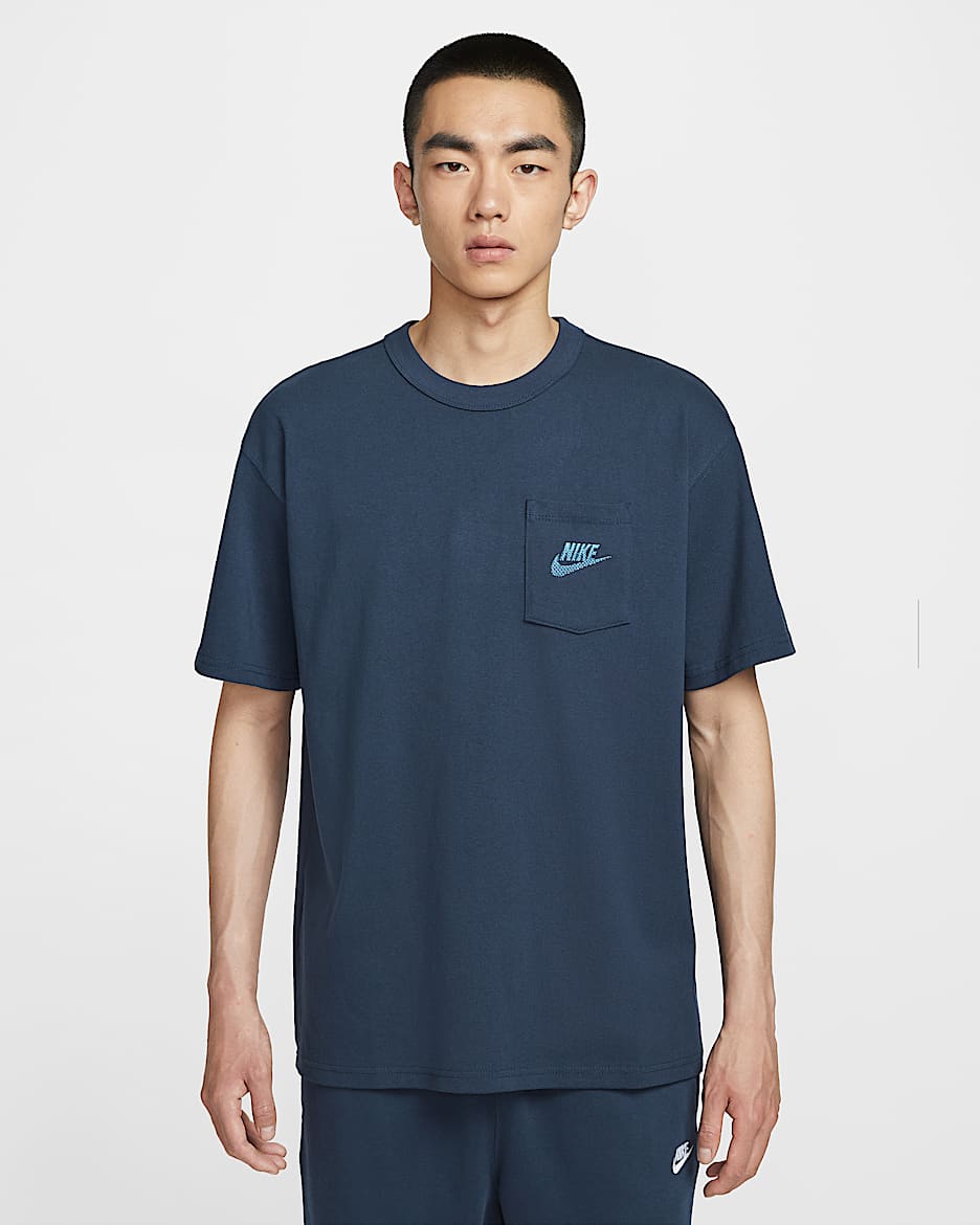 Nike Sportswear Premium Essentials 男子T恤 - 黑曜石色