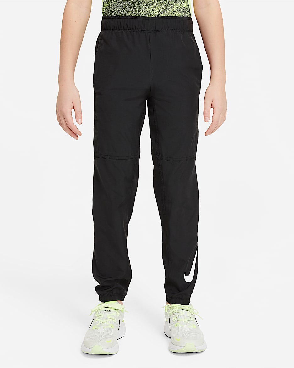 Nike Sportswear 大童（男孩）梭织长裤 - 黑