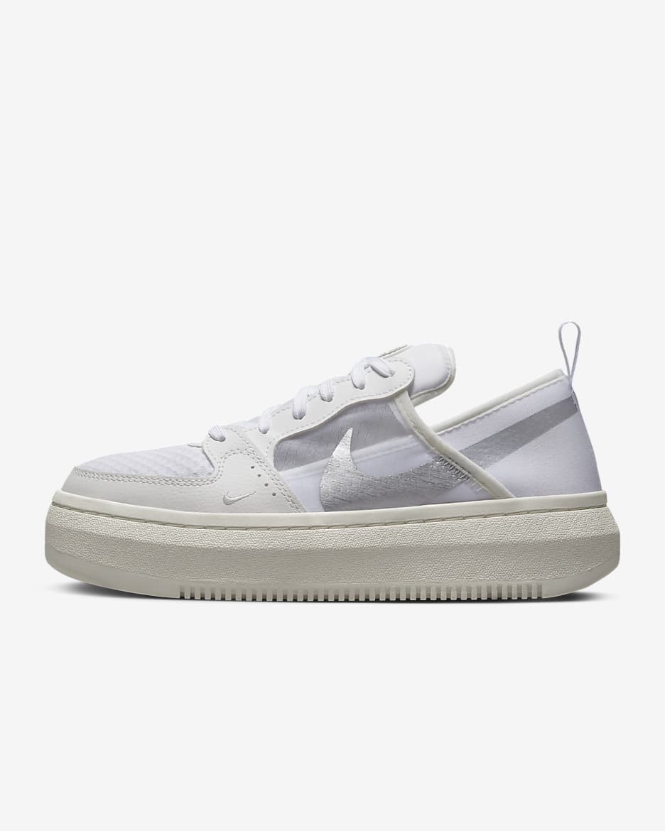 Nike Court Vision Alta TXT 女子运动鞋 - 白色/帆白/金属银