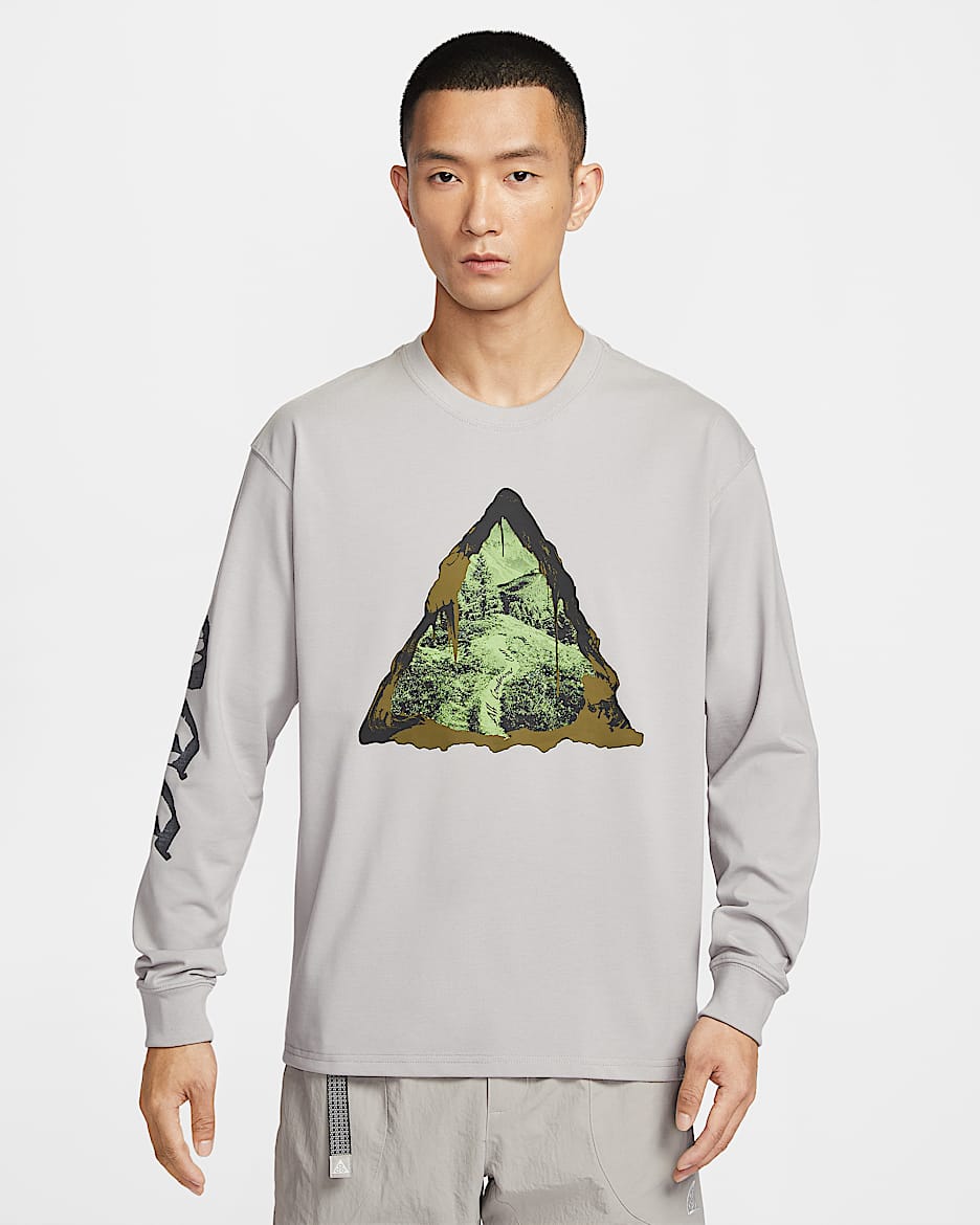 Nike ACG Dri-FIT 男子速干长袖T恤 - 大学灰