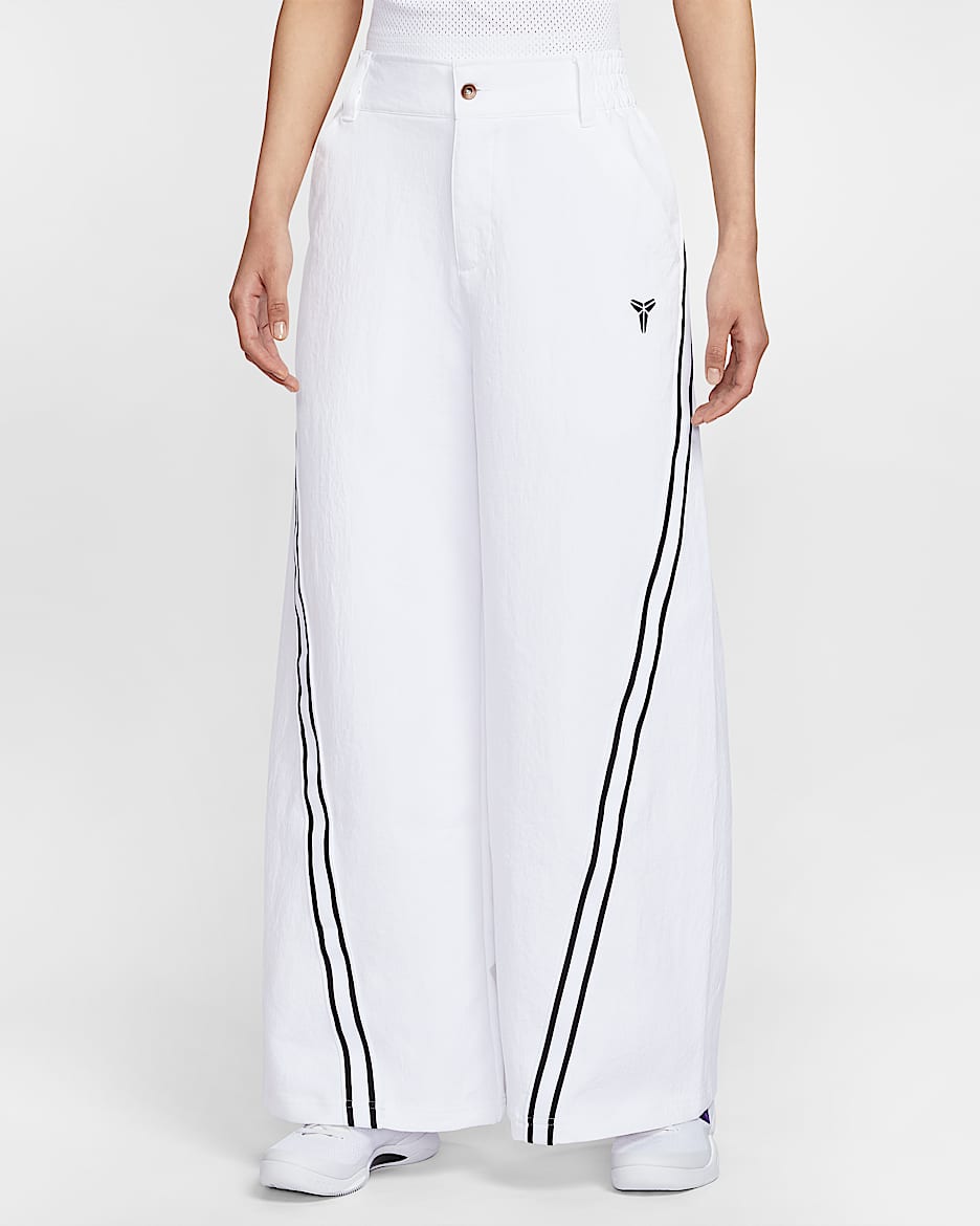 Kobe Dri-FIT 科比女子速干梭织长裤 - 白色/黑