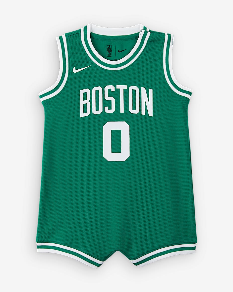 波士顿凯尔特人队杰森·塔图姆 (Jayson Tatum) Nike NBA 婴童连体衣 - 苜蓿绿