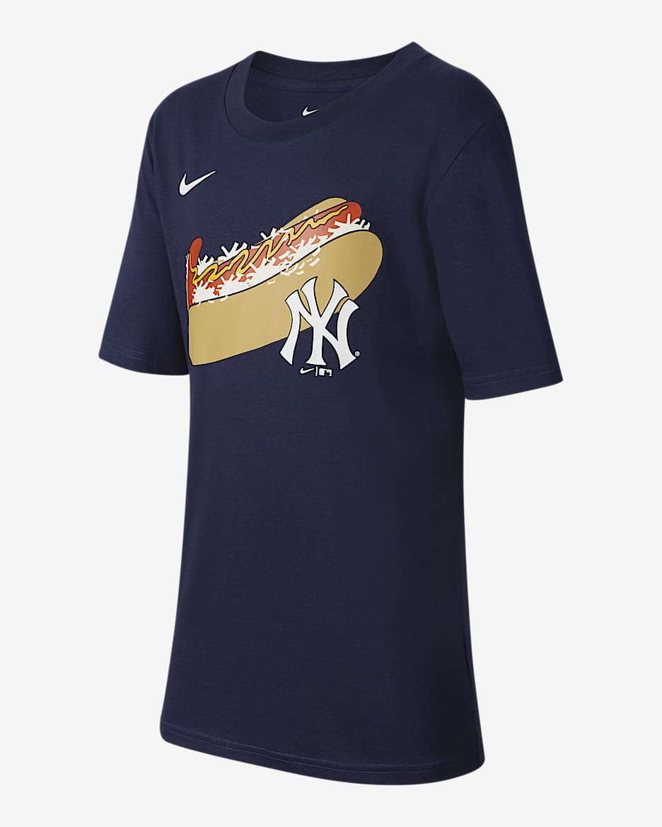 Nike（MLB 纽约洋基队）大童（男孩）T恤 - 深藏青