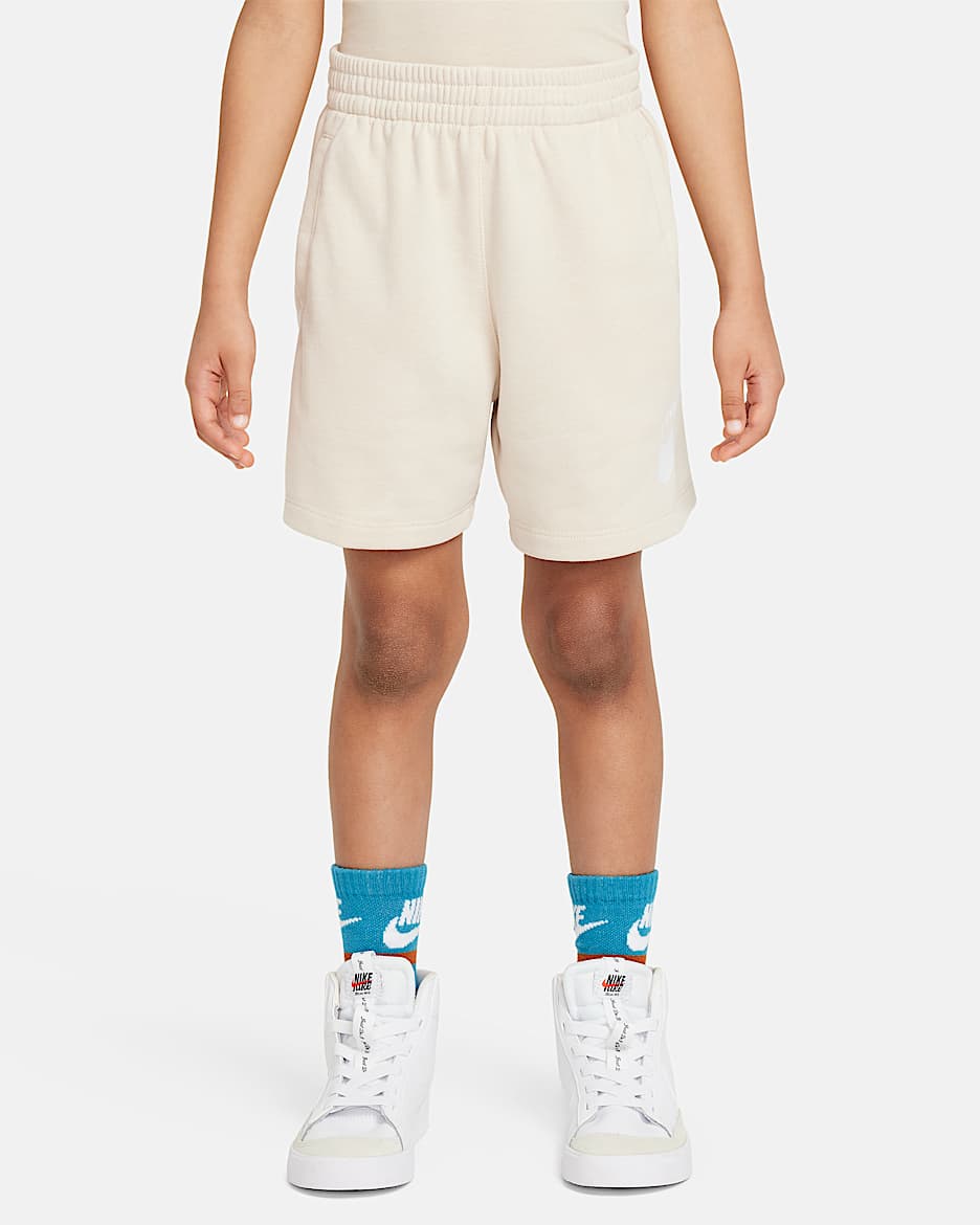 Nike Sportswear Club 幼童法式毛圈短裤 - 沙堆白