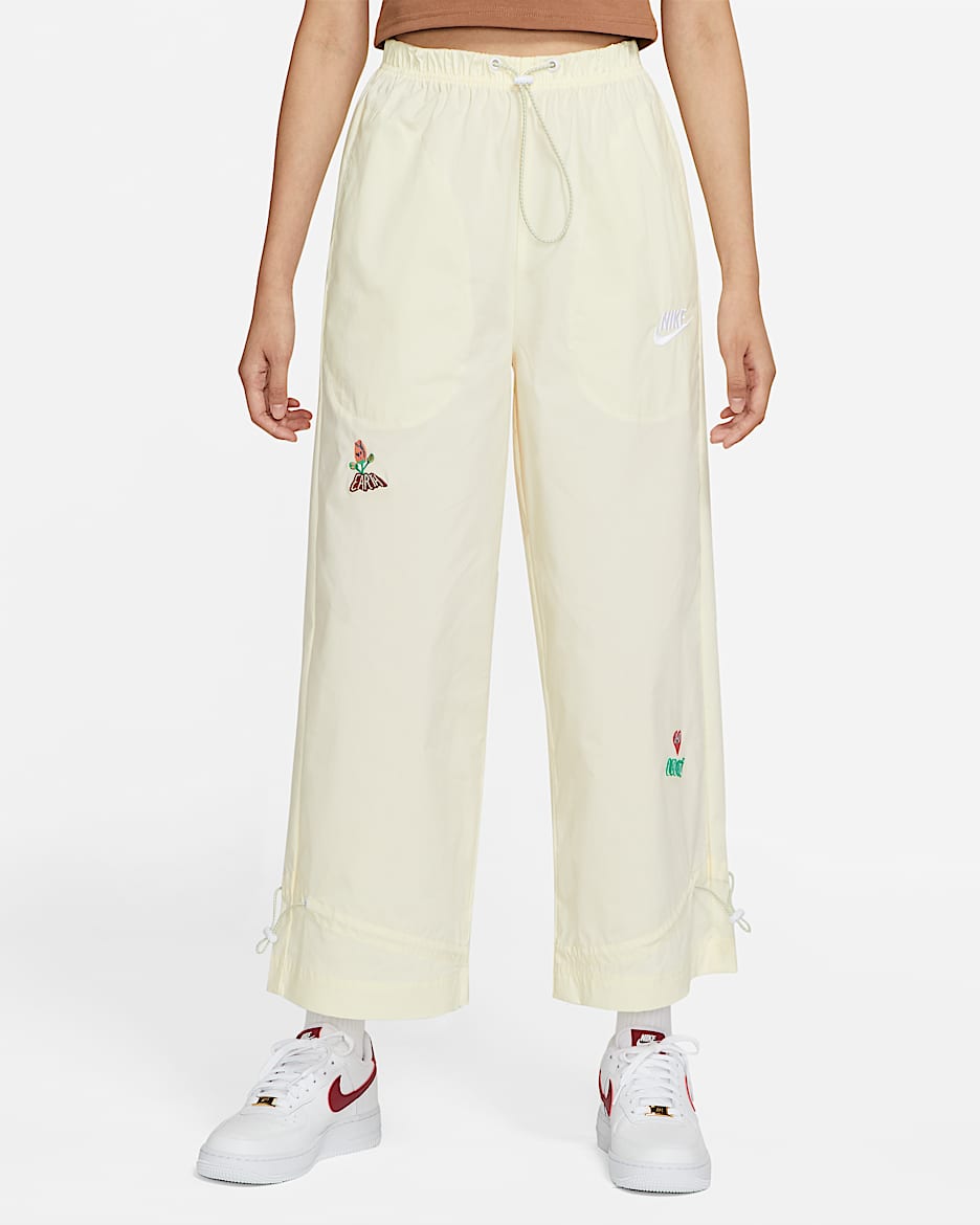 Nike Sportswear 女子梭织长裤 - 开司米原色