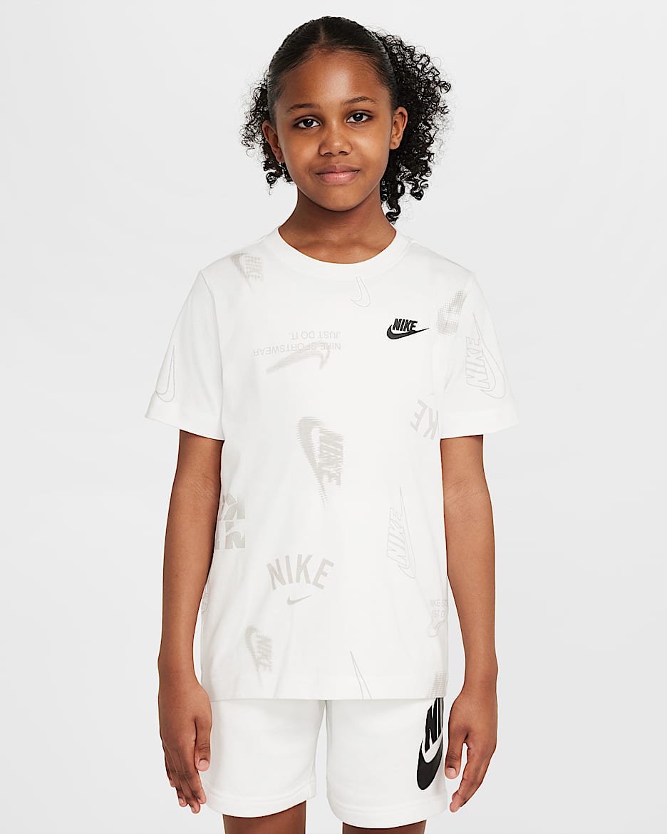 Nike Sportswear 大童T恤 - 白色