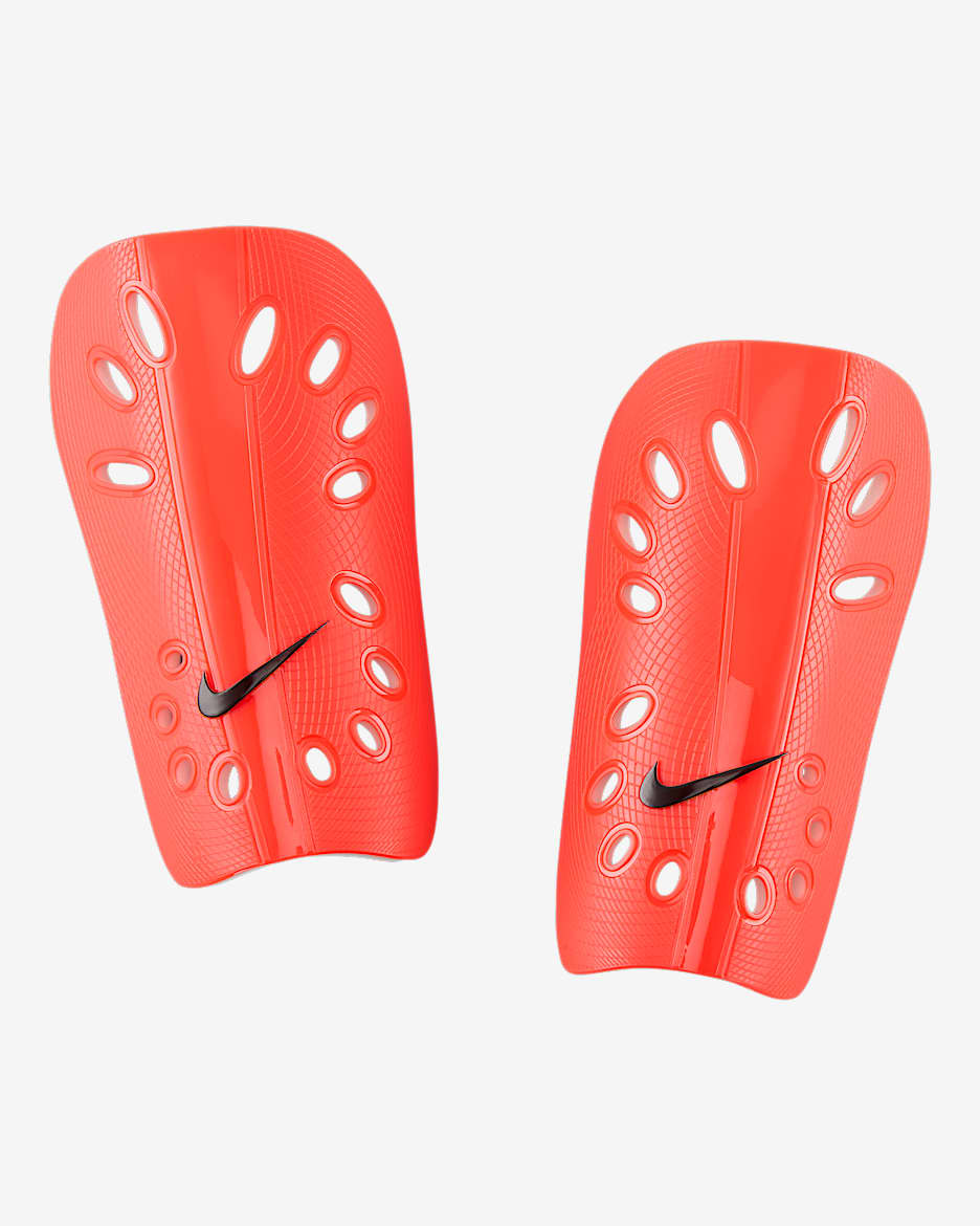 Nike J 足球护腿板（1 对） - 亮深红/白色