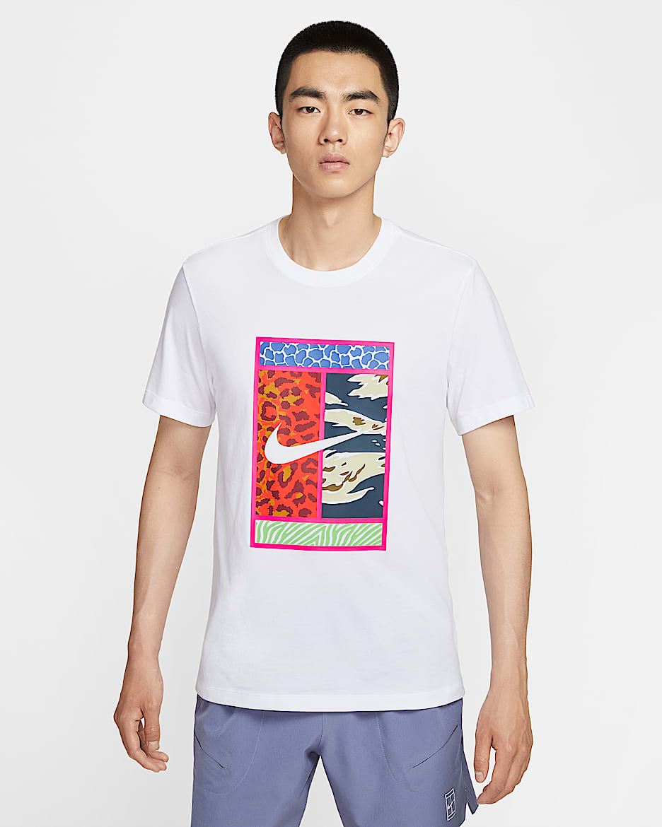 NikeCourt Dri-FIT 男子速干网球T恤 - 白色