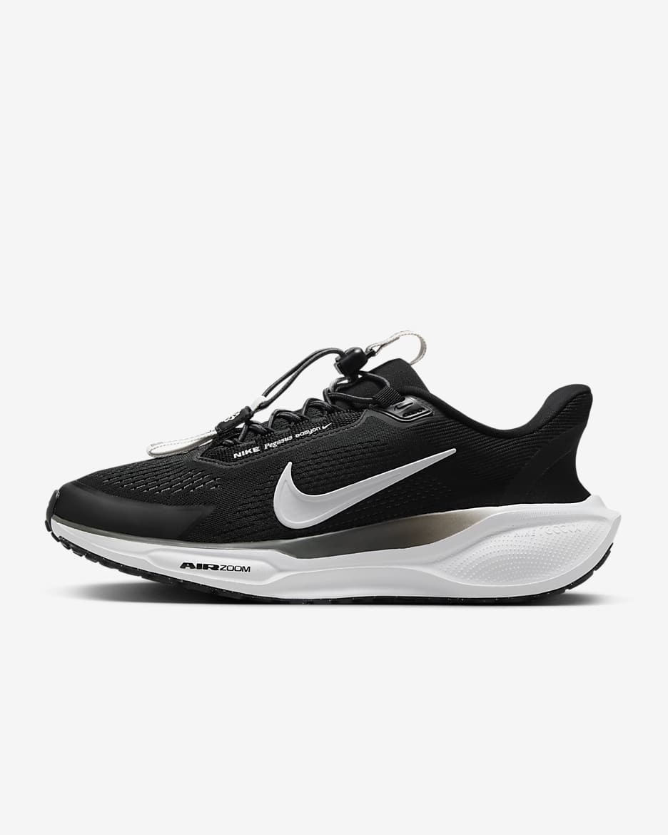 Nike Pegasus EasyOn 耐克飞马女子公路跑步鞋 - 黑/煤黑/尘光子色/白色