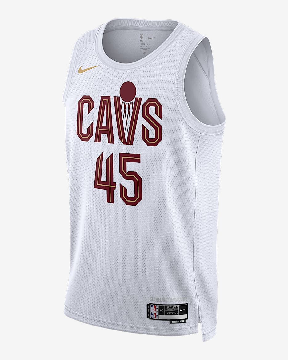 克利夫兰骑士队 Association Edition Nike Dri-FIT NBA Swingman Jersey 男子速干球衣 - 白色