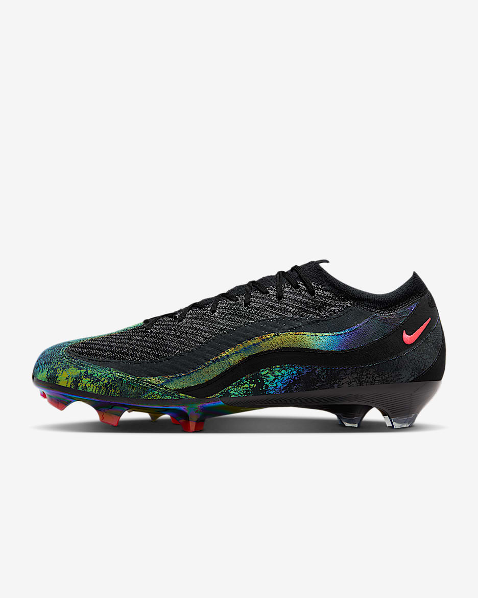 Nike Mercurial Vapor 16 Elite x Air Max 95 SE 耐克刺客系列男/女天然硬质草地低帮足球鞋 - 黑/太阳红