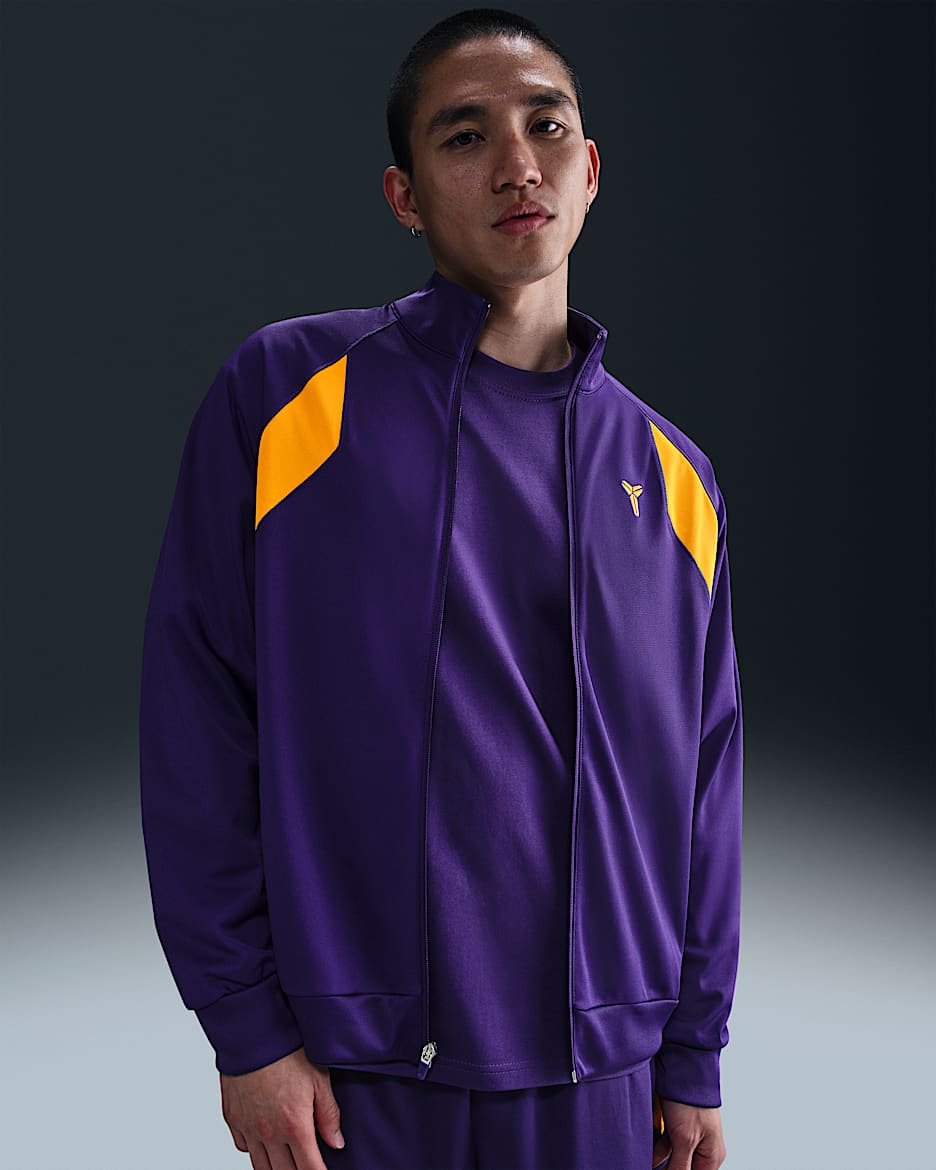 Kobe Dri-FIT 科比男子速干针织夹克 - 庭紫/大学金/大学金
