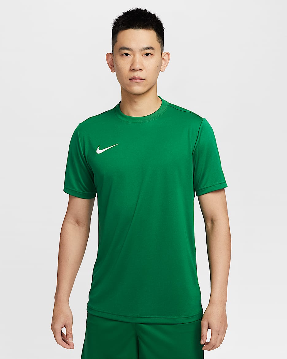 Nike Dri-FIT Park VII 男子速干短袖球衣 - 松绿