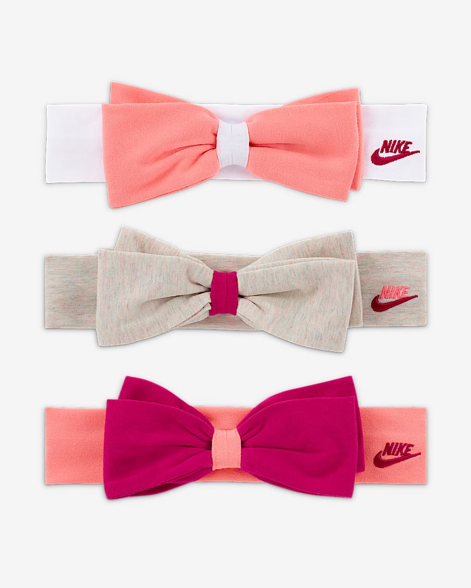 Nike 婴童头带（3 条） - 椰奶色
