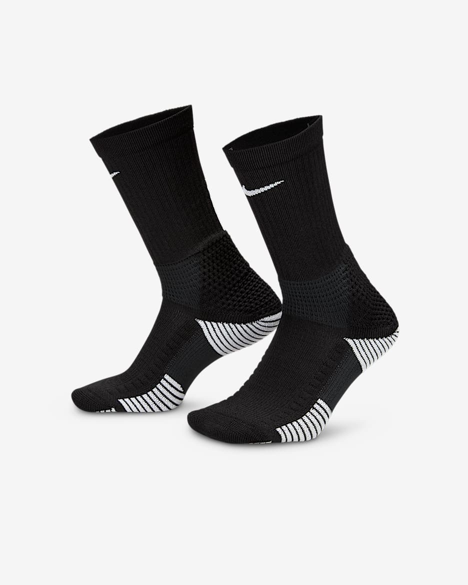 Nike Elite 2.0 舒适速干中筒运动袜(1 双) - 黑/白色/白色