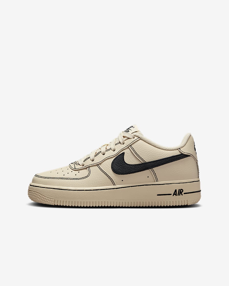 Nike Air Force 1 LV8 大童空军一号运动鞋 - 浅卡其/黑