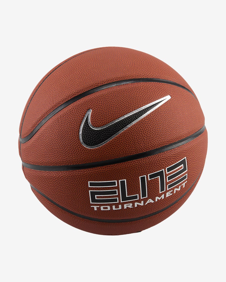 Nike Elite Tournament 8P 篮球 - 琥珀庭黄/黑/金属银/黑
