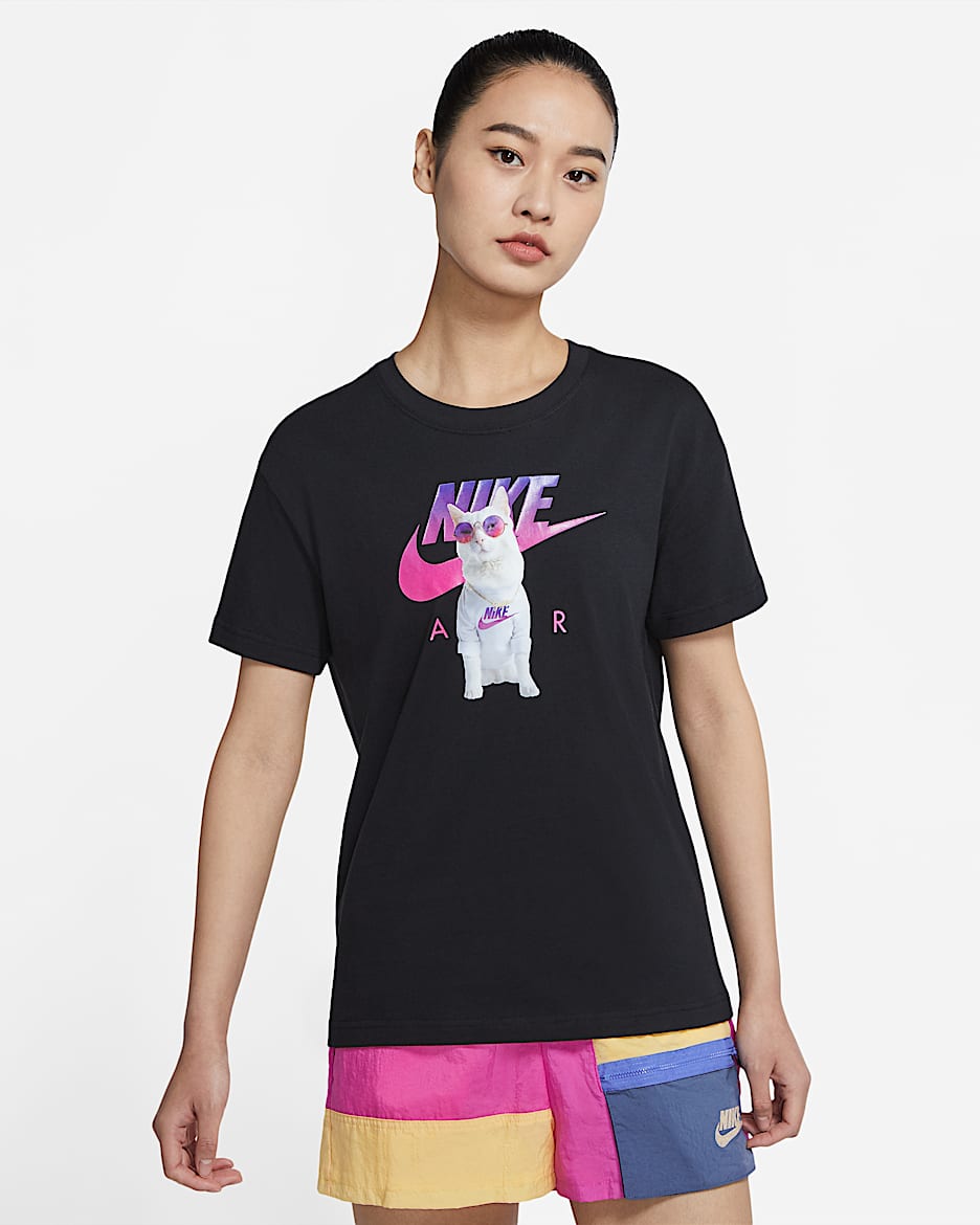 Nike Sportswear 女子T恤 - 黑