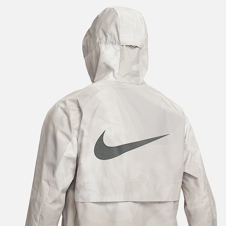 Nike Storm-FIT Running Division 男子防风拒水跑步夹克 - 幻影灰白