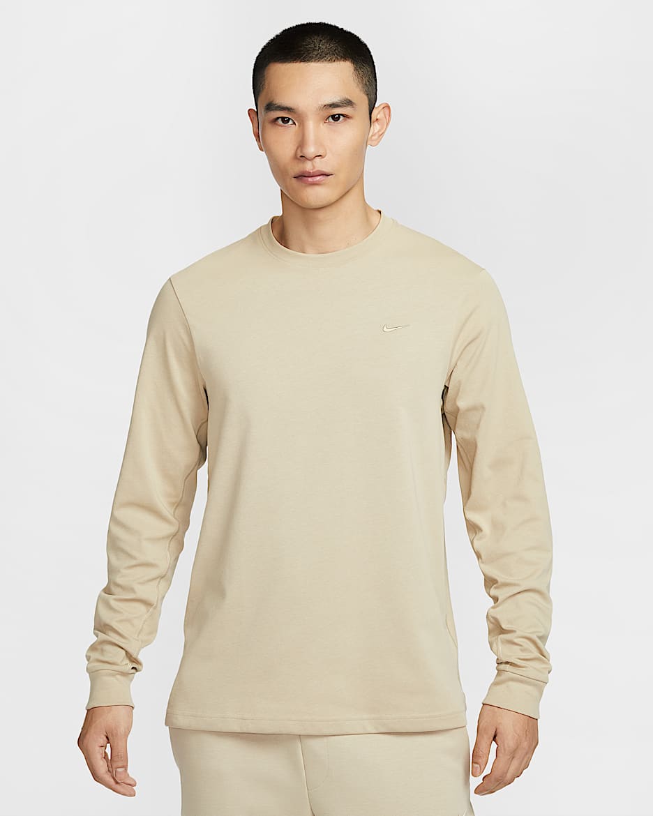 Nike Primary Dri-FIT 男子速干长袖百搭上衣 - 沙漠卡其/沙漠卡其