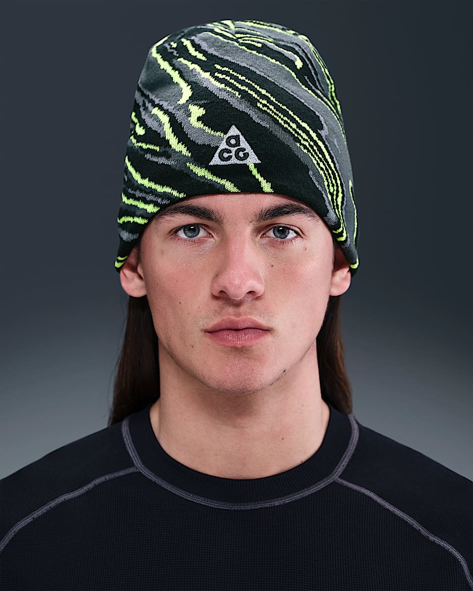 Nike ACG Peak "Big Bend" 针织帽 - 暗烟灰/黑