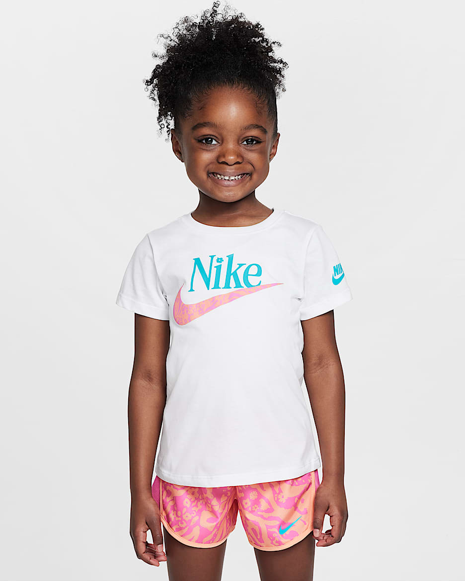 Nike Futura Wildflower 幼童T恤 - 白色
