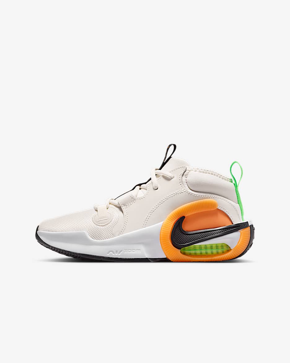 Nike Air Zoom Crossover 2 大童篮球鞋 - 幻影灰白/草皮橙/荷兰橙/黑