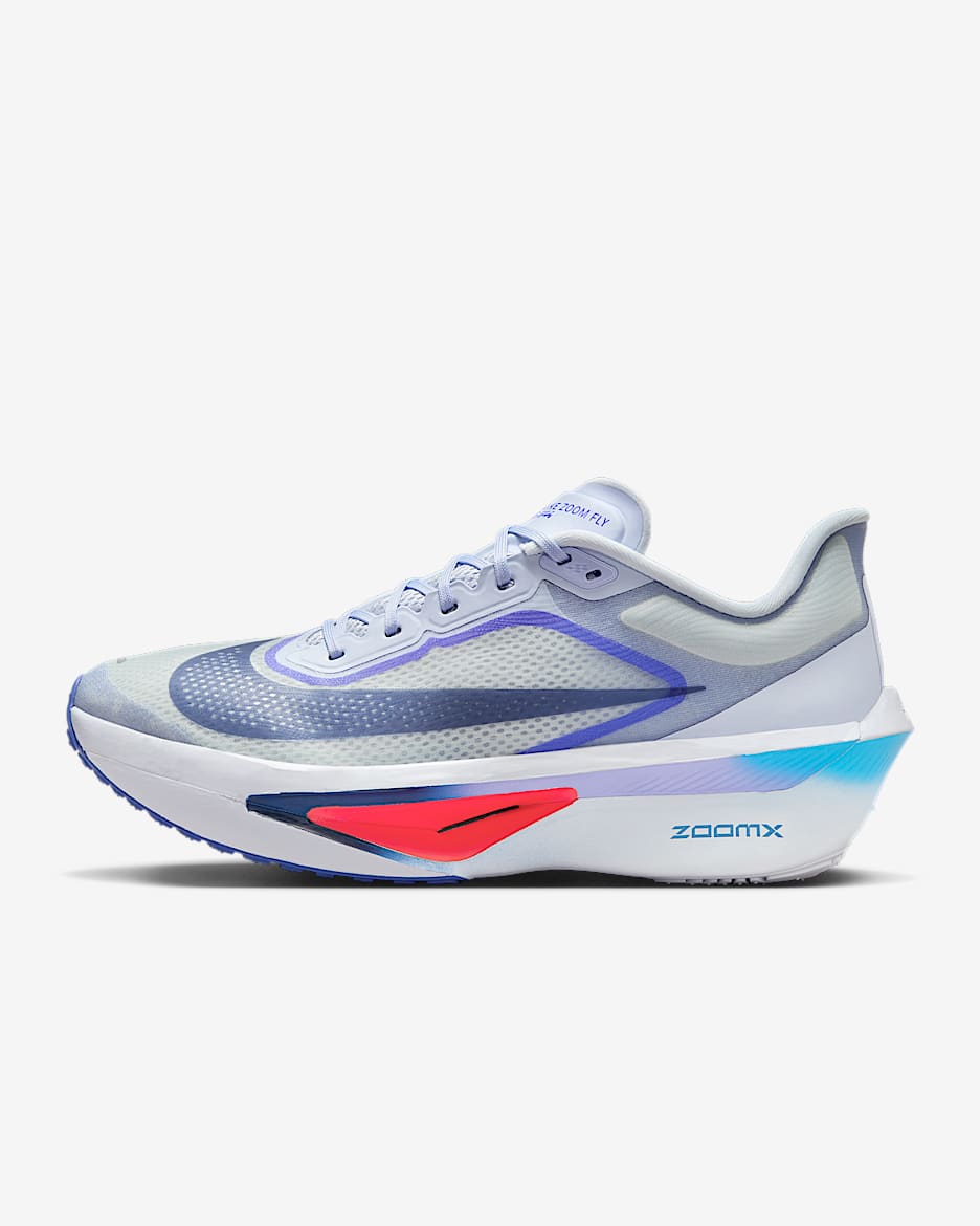 Nike Zoom Fly 6 男子公路竞速跑步鞋 - 幻影/足球灰/闪电蓝/空间蓝
