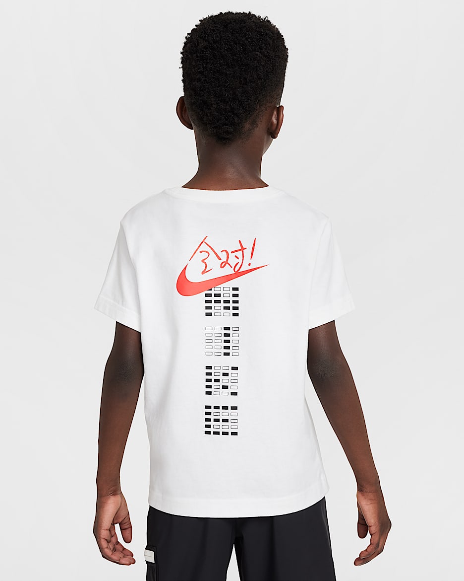 Nike Swooshtron 幼童T恤 - 白色