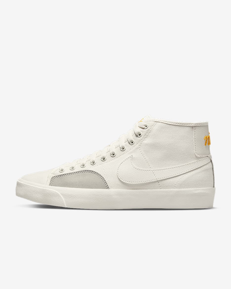 Nike SB BLZR Court Mid PRM 男子滑板鞋 - 帆白/帆白/帆白/帆白