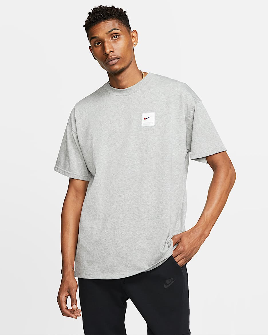 Nike x Pigalle 男子T恤 - 调色暗灰/帆白