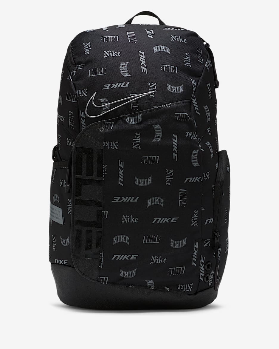 Nike Hoops Elite 篮球印花双肩包 - 黑/黑/烟灰