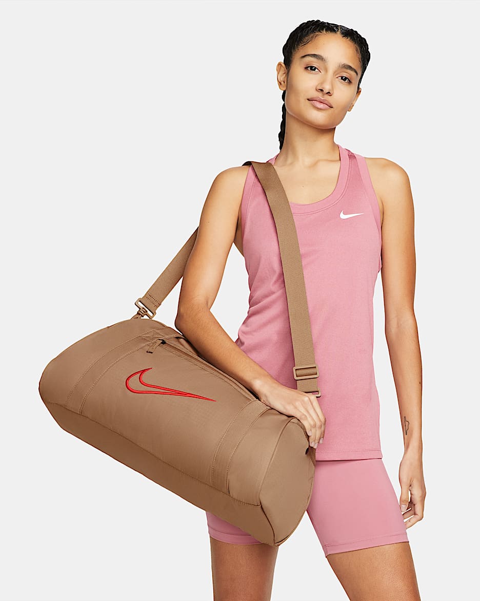 Nike Gym Club 女子训练行李包 - 暗浮木棕/暗浮木棕/浅深红