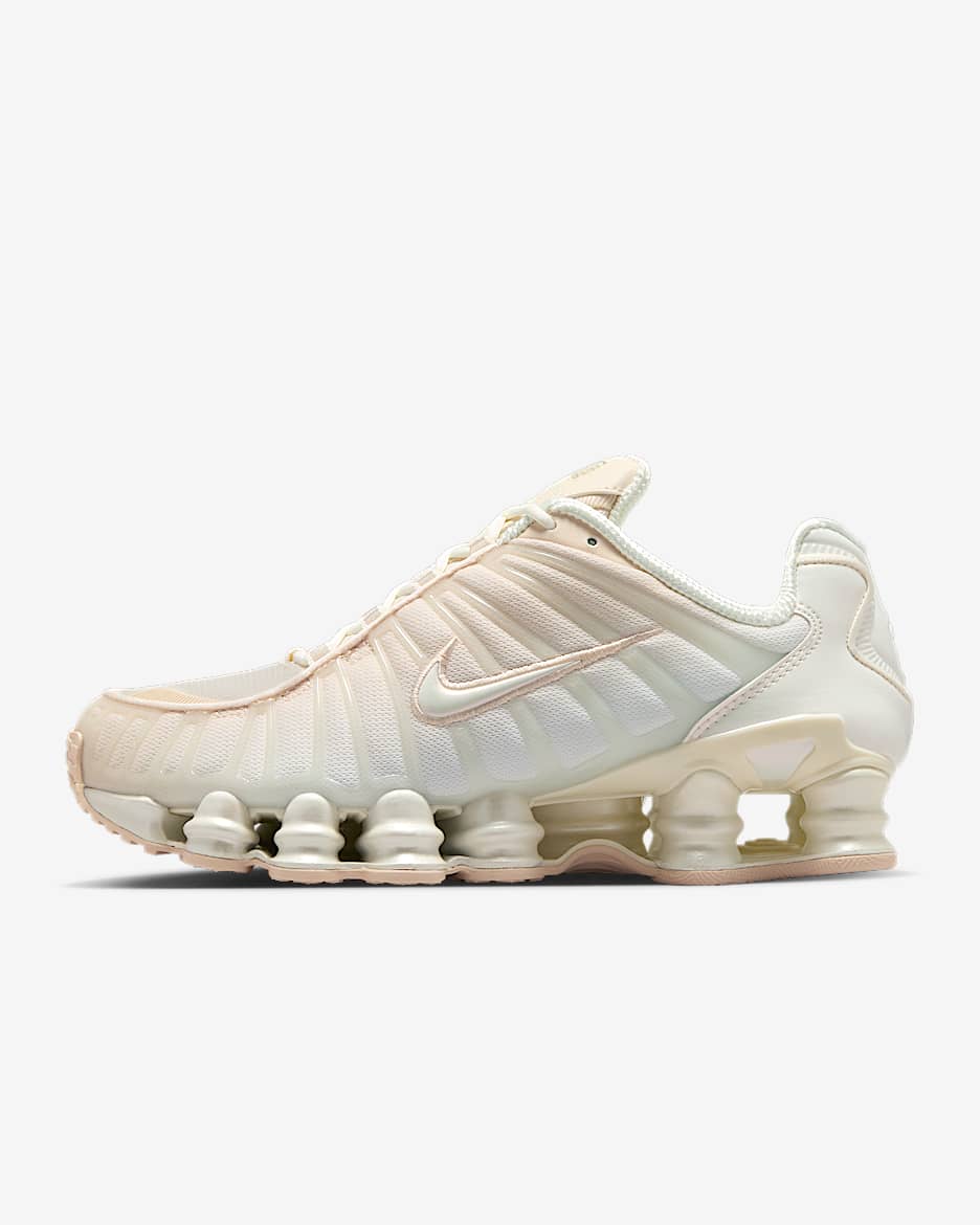 Nike Shox TL 女子气柱运动鞋 - 珍珠白/微粒粉/珍珠灰