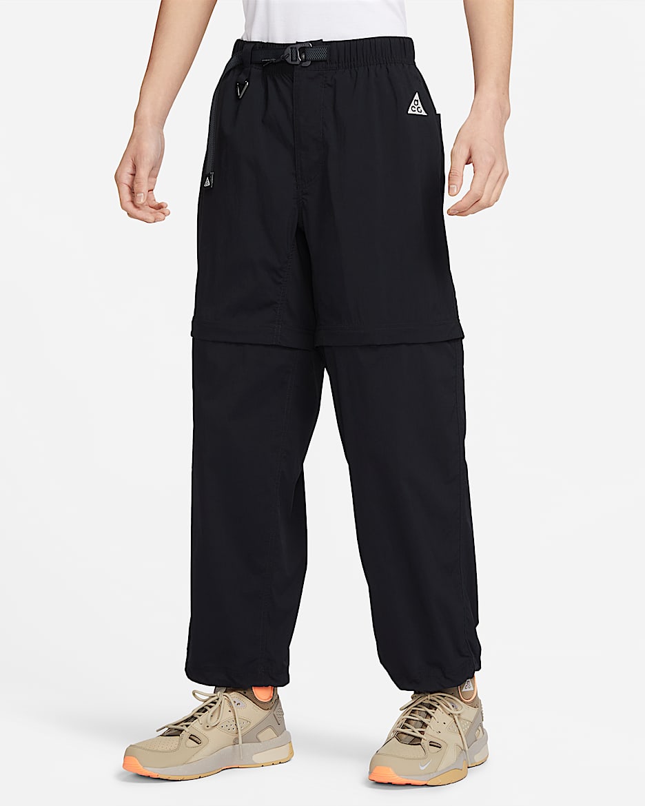 Nike ACG 男子拉链可拆式两穿越野长裤 - 黑/煤黑/山峰白