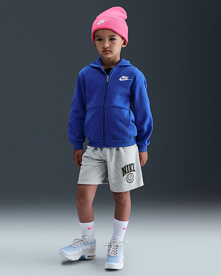 Nike Sportswear 幼童双面穿短裤 - 浅烟灰