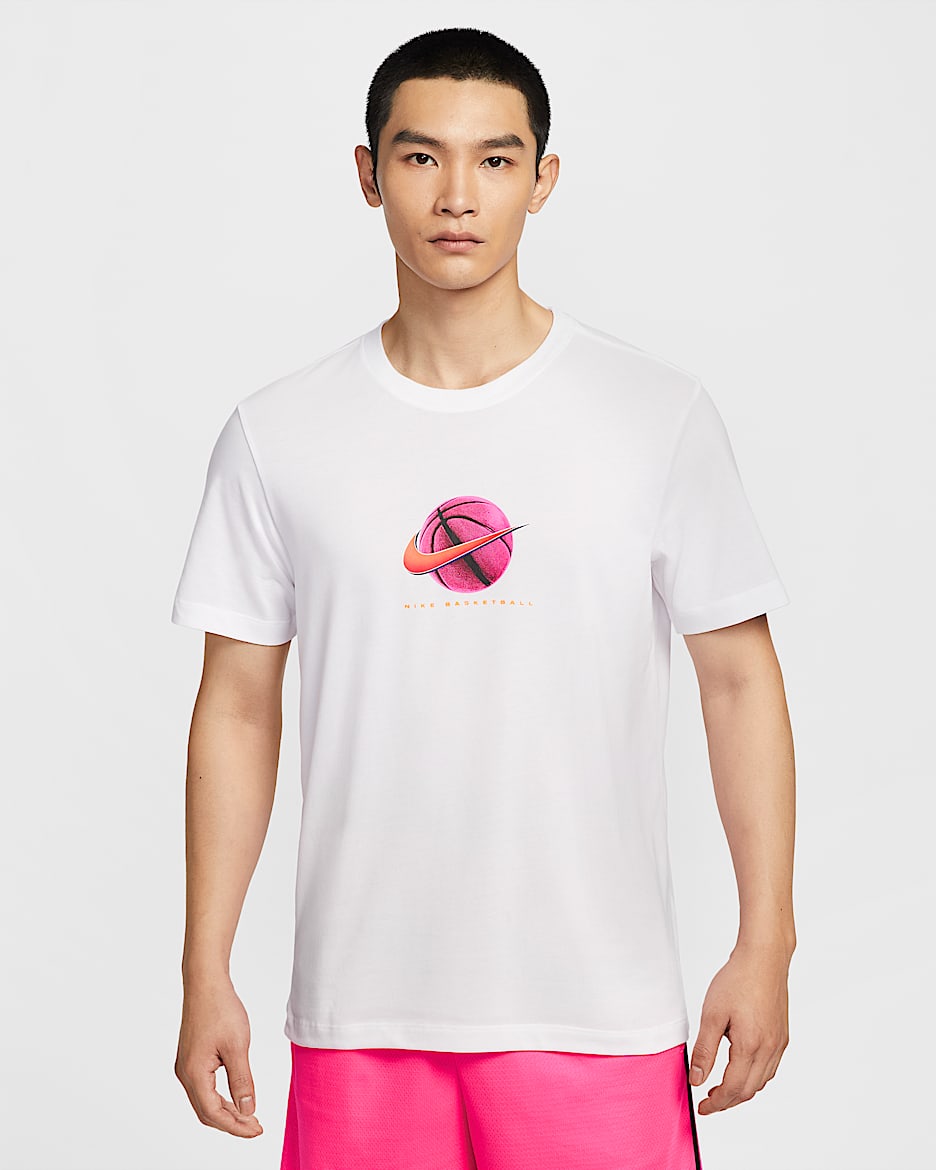 Nike Dri-FIT 男子速干篮球T恤 - 白色