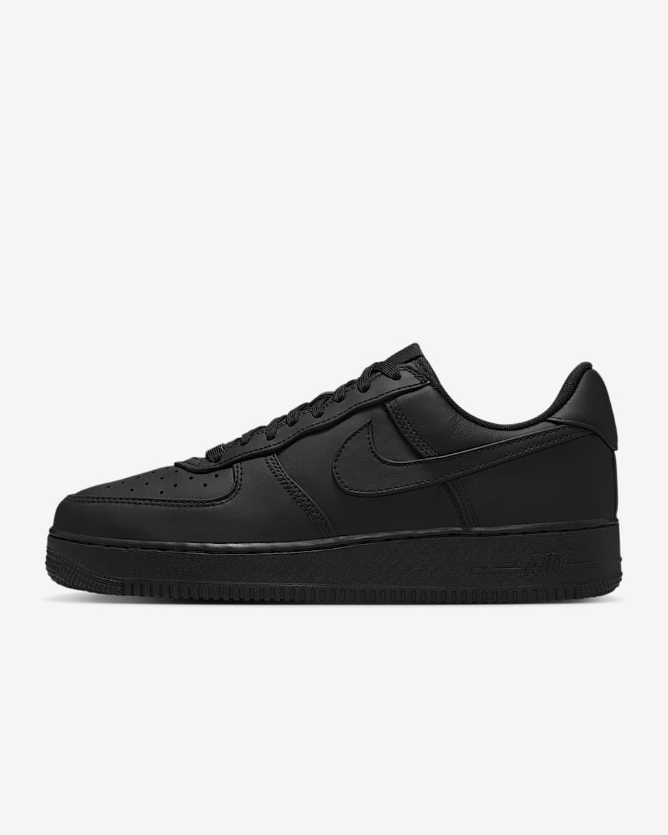 Nike Air Force 1 Low Retro Premium 男子空军一号运动鞋 - 黑/白色/黑