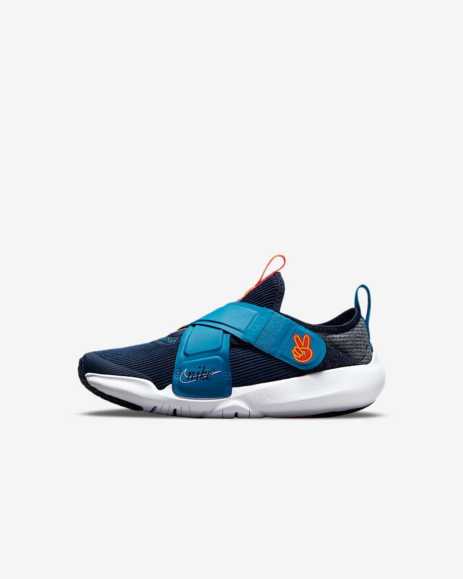 Nike Flex Advance SE (PS) 幼童运动童鞋 - 深藏青/帝王蓝/橙色/白色