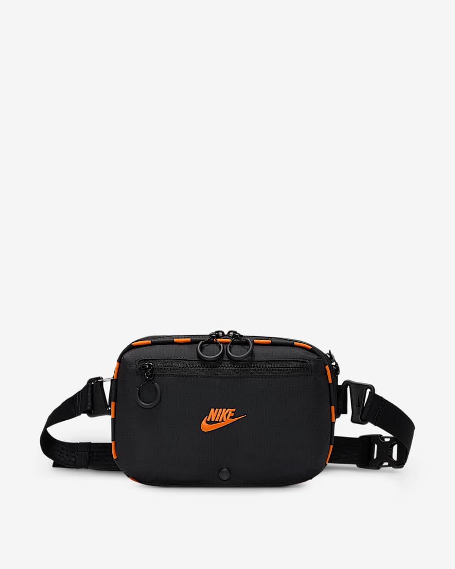 Nike Hayward Patrol 斜挎包 - 黑/黑/安全橙