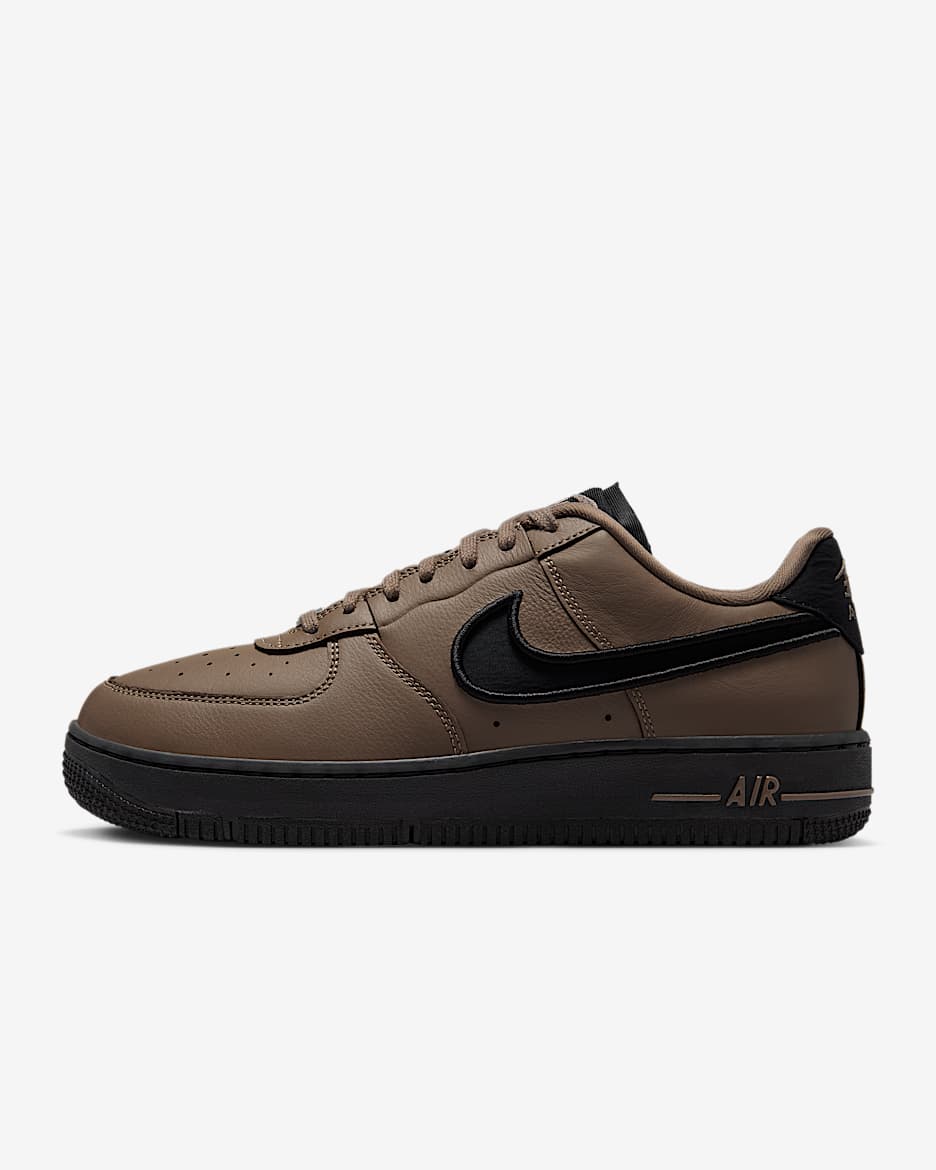 Nike Air Force 1 Dance 街舞系列女子空军一号运动鞋 - 貂棕/金属银/黑