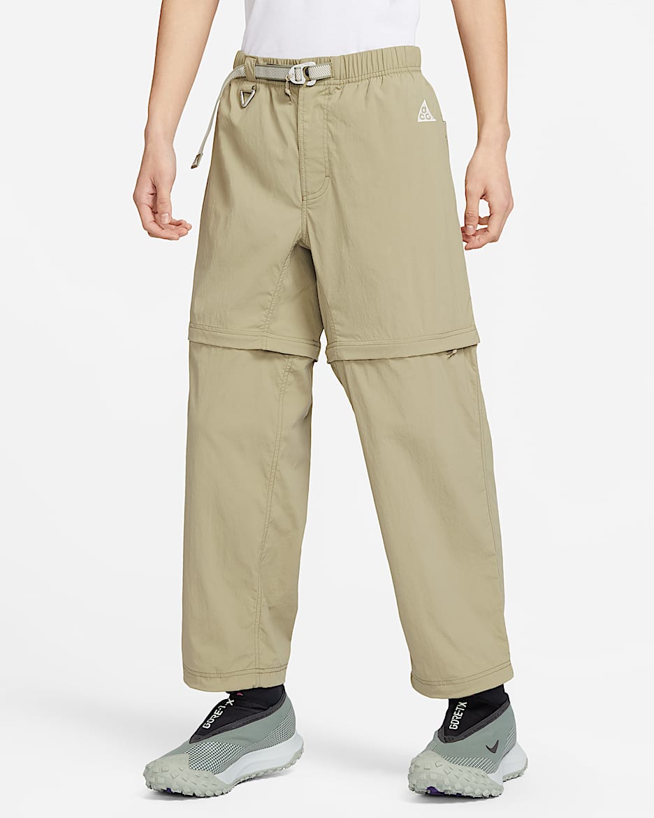 Nike ACG 男子拉链可拆式两穿越野长裤 - 橄榄绿/浅土褐/山峰白