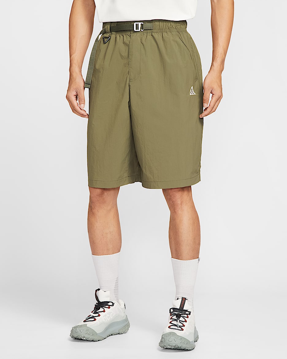 Nike ACG "Orb Weaver" Repel 男子 Oversize 风防晒拒水短裤 - 中橄榄绿/中橄榄绿/红杉绿/山峰白